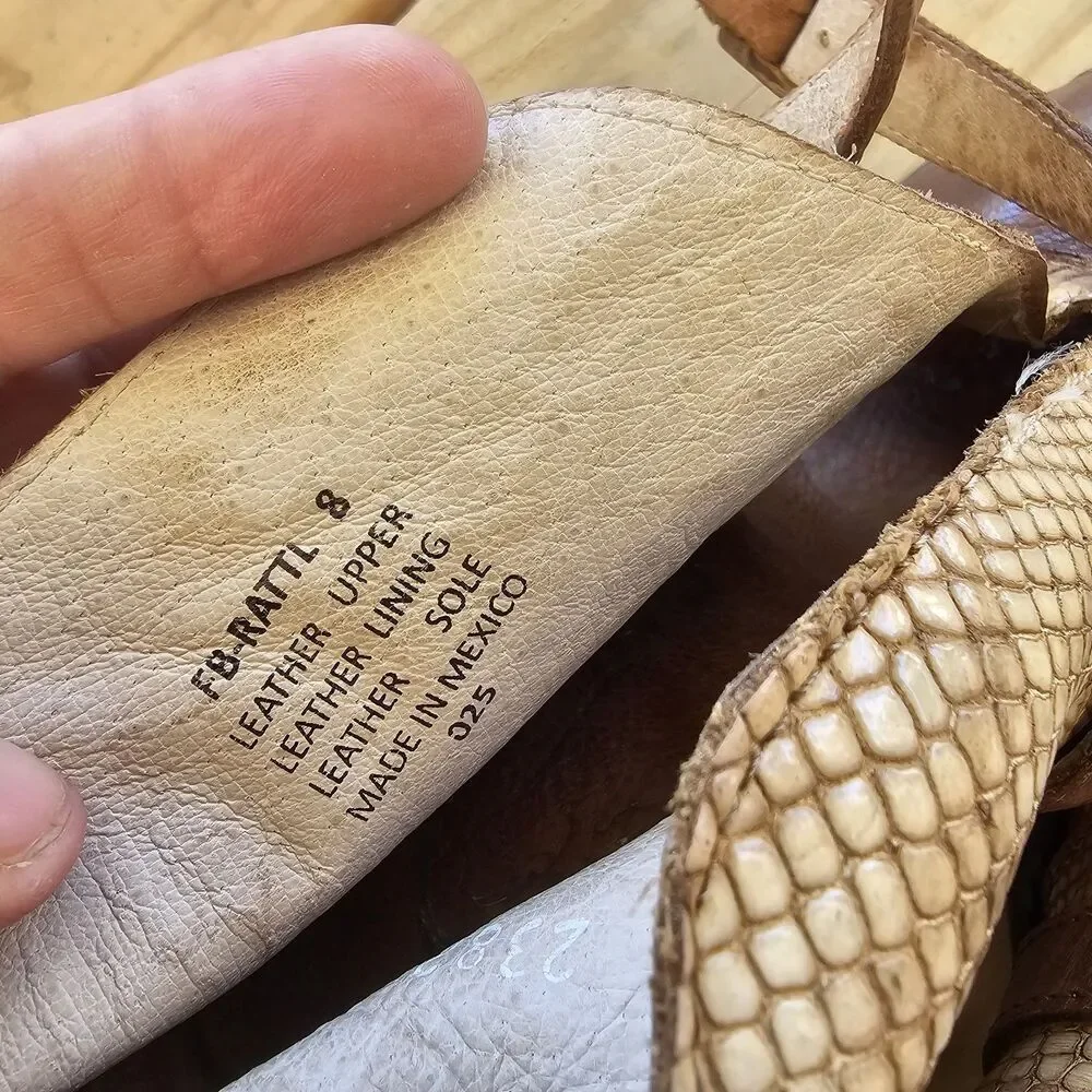 Freebird By Steven Rattle Booties/Sandals OPEN TOE Brown Size 8